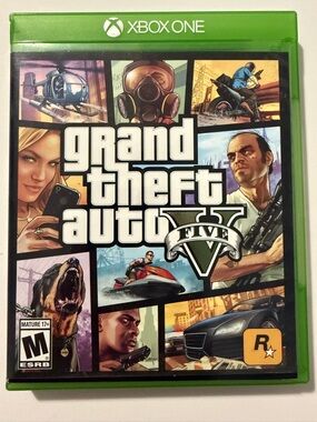 Grand Theft Auto V Xbox One Complete w/ Map & Inserts GTA 5